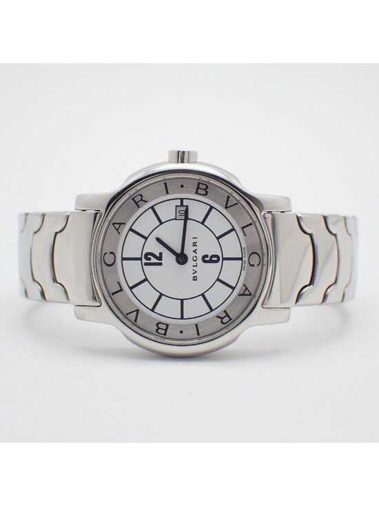 Bvlgari Solo Tempo Quartz Watch White Dial SS Pawn main image 9